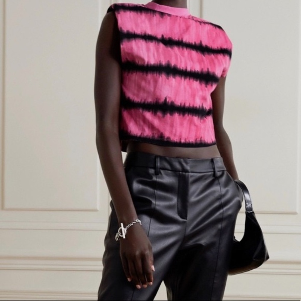 Alice and Olivia Shoulder Pad Tee.